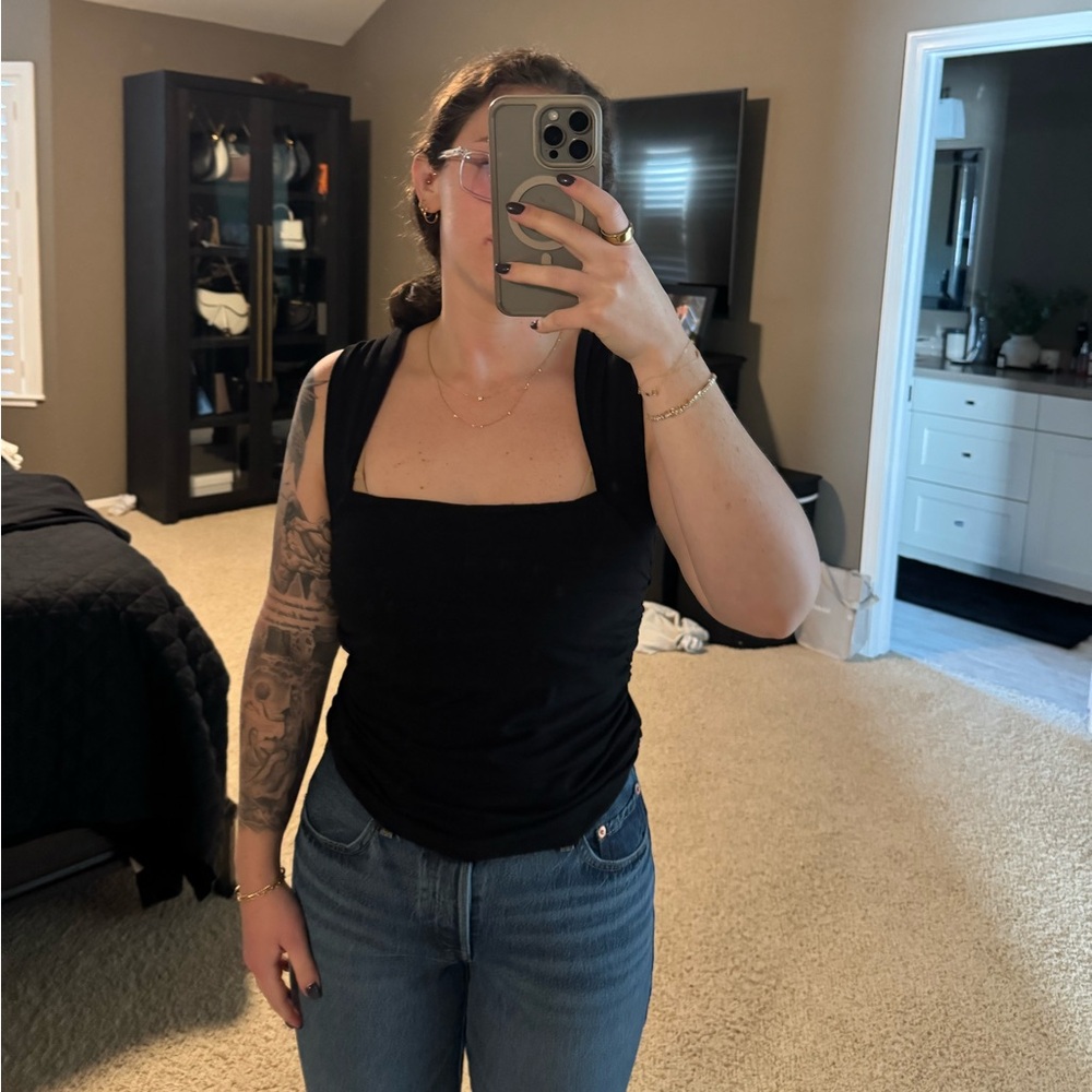 Reformation Black Tank Top